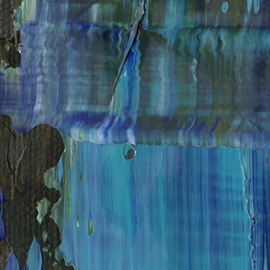 Big Belly Moon C1 is an abstract oil-on-canvas artwork, a fractal of its parent painting Big Belly Moon created by Anna Judd for the Scales Collection.