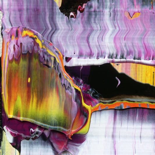 Blade of Indifference E1 is an abstract oil-on-canvas artwork, a fractal of its parent painting Blade of Indifference created by Anna Judd for the Scales Collection.