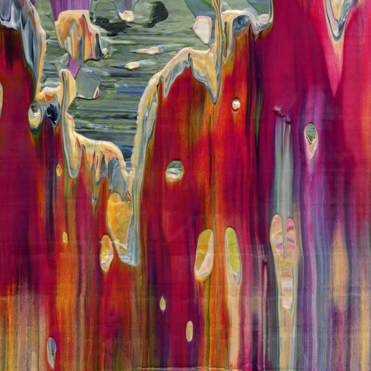 Blame Canada D3 is an abstract oil-on-canvas artwork, a fractal of its parent painting Blame Canada created by Anna Judd for the Scales Collection.