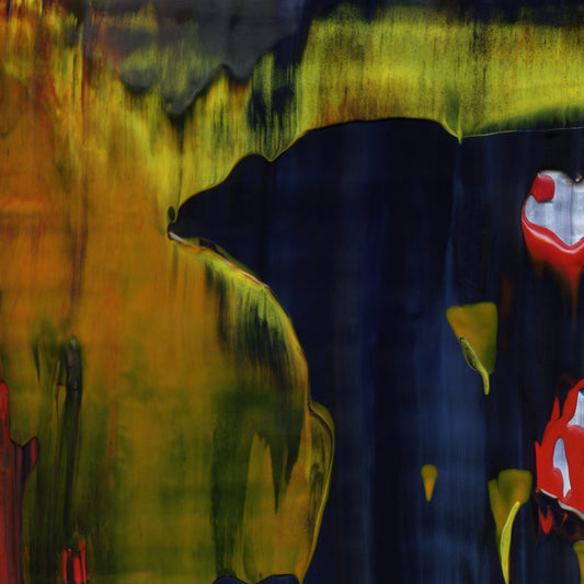 Bleeding (the) Nation A1 is an abstract oil-on-canvas artwork, a fractal of its parent painting Bleeding (the) Nation created by Anna Judd for the Scales Collection.