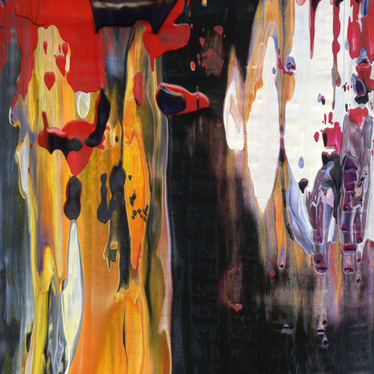 Bleeding (the) Nation C1 is an abstract oil-on-canvas artwork, a fractal of its parent painting Bleeding (the) Nation created by Anna Judd for the Scales Collection.