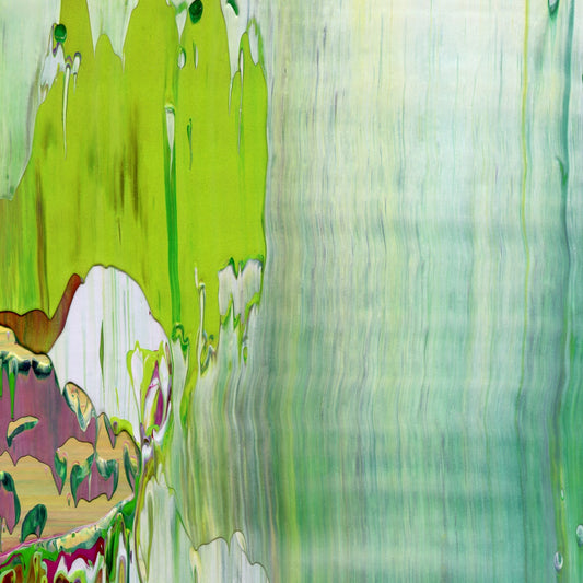 Blink Twice for Yes B3 is an abstract oil-on-canvas artwork, a fractal of its parent painting Blink Twice for Yes created by Anna Judd for the Scales Collection.