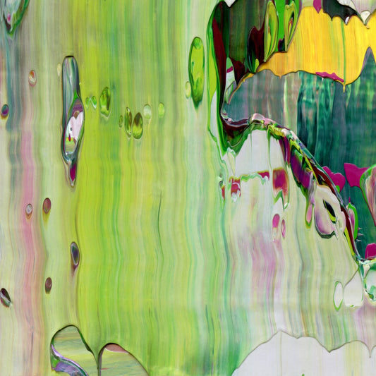 Blink Twice for Yes C1 is an abstract oil-on-canvas artwork, a fractal of its parent painting Blink Twice for Yes created by Anna Judd for the Scales Collection.