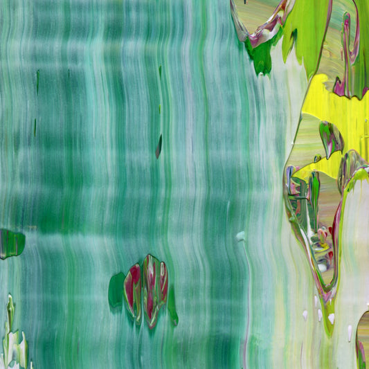 Blink Twice for Yes D4 is an abstract oil-on-canvas artwork, a fractal of its parent painting Blink Twice for Yes created by Anna Judd for the Scales Collection.