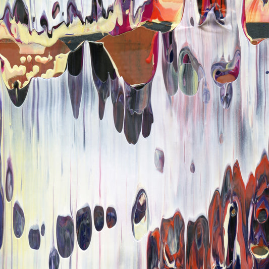 Bluebeard's Copper Key A2 is an abstract oil-on-canvas artwork, a fractal of its parent painting Bluebeard's Copper Key created by Anna Judd for the Scales Collection.
