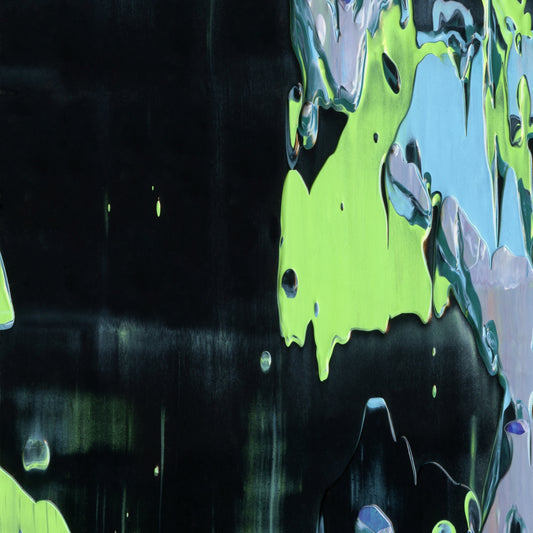 Bodysnatching Berenstein B1 is an abstract oil-on-canvas artwork, a fractal of its parent painting Bodysnatching Berenstein created by Anna Judd for the Scales Collection.