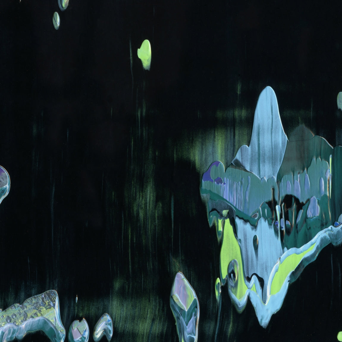 Bodysnatching Berenstein C3 is an abstract oil-on-canvas artwork, a fractal of its parent painting Bodysnatching Berenstein created by Anna Judd for the Scales Collection.