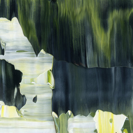 Born On A Bayou A3 is an abstract oil-on-canvas artwork, a fractal of its parent painting Born On A Bayou created by Anna Judd for the Scales Collection.