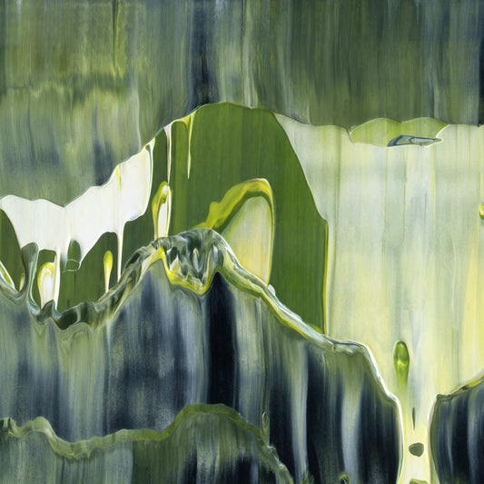Born On A Bayou C2 is an abstract oil-on-canvas artwork, a fractal of its parent painting Born On A Bayou created by Anna Judd for the Scales Collection.