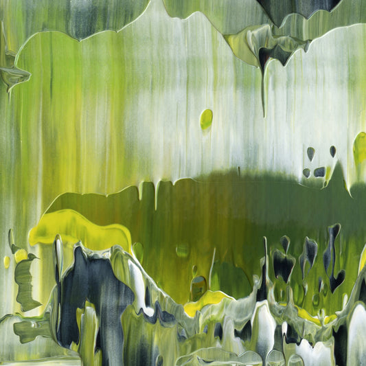 Born On A Bayou E3 is an abstract oil-on-canvas artwork, a fractal of its parent painting Born On A Bayou created by Anna Judd for the Scales Collection.