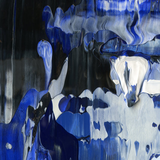 Bottomless Faux Pas A2 is an abstract oil-on-canvas artwork, a fractal of its parent painting Bottomless Faux Pas created by Anna Judd for the Scales Collection.