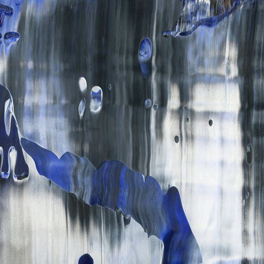Bottomless Faux Pas A5 is an abstract oil-on-canvas artwork, a fractal of its parent painting Bottomless Faux Pas created by Anna Judd for the Scales Collection.