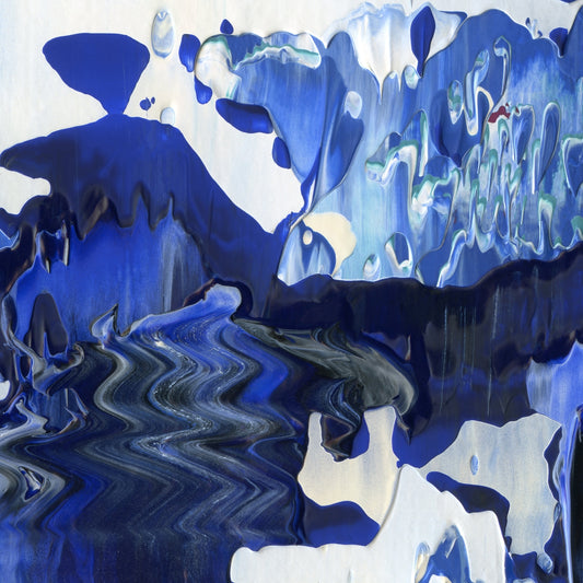 Bottomless Faux Pas B3 is an abstract oil-on-canvas artwork, a fractal of its parent painting Bottomless Faux Pas created by Anna Judd for the Scales Collection.