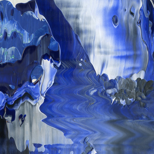 Bottomless Faux Pas B4 is an abstract oil-on-canvas artwork, a fractal of its parent painting Bottomless Faux Pas created by Anna Judd for the Scales Collection.