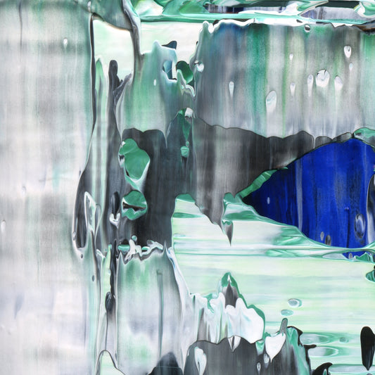 Breadcrumb Deficit A1 is an abstract oil-on-canvas artwork, a fractal of its parent painting Breadcrumb Deficit created by Anna Judd for the Scales Collection.