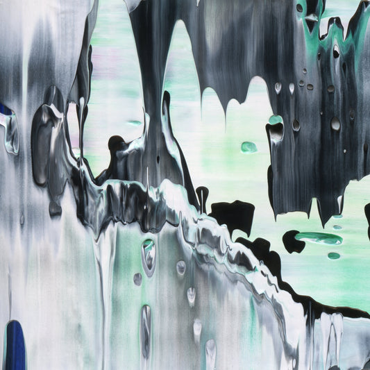 Breadcrumb Deficit B1 is an abstract oil-on-canvas artwork, a fractal of its parent painting Breadcrumb Deficit created by Anna Judd for the Scales Collection.