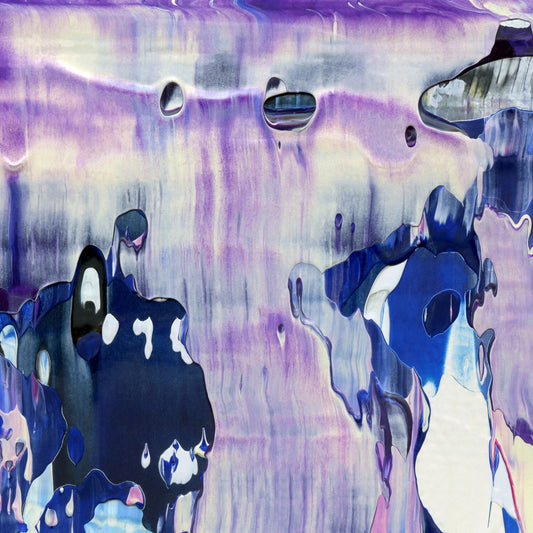 Bumbling in Foxholes A2 is an abstract oil-on-canvas artwork, a fractal of its parent painting Bumbling in Foxholes created by Anna Judd for the Scales Collection.
