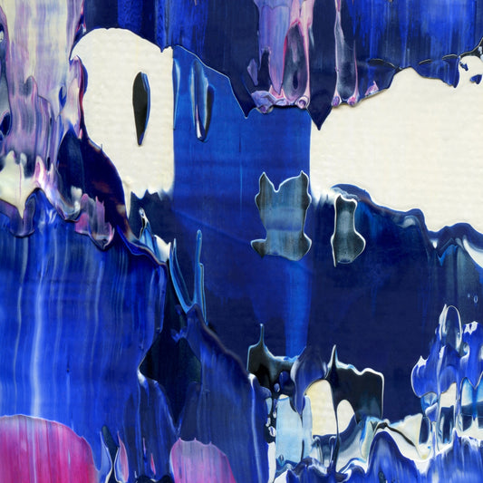 Bumbling in Foxholes B1 is an abstract oil-on-canvas artwork, a fractal of its parent painting Bumbling in Foxholes created by Anna Judd for the Scales Collection.