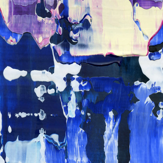 Bumbling in Foxholes B3 is an abstract oil-on-canvas artwork, a fractal of its parent painting Bumbling in Foxholes created by Anna Judd for the Scales Collection.
