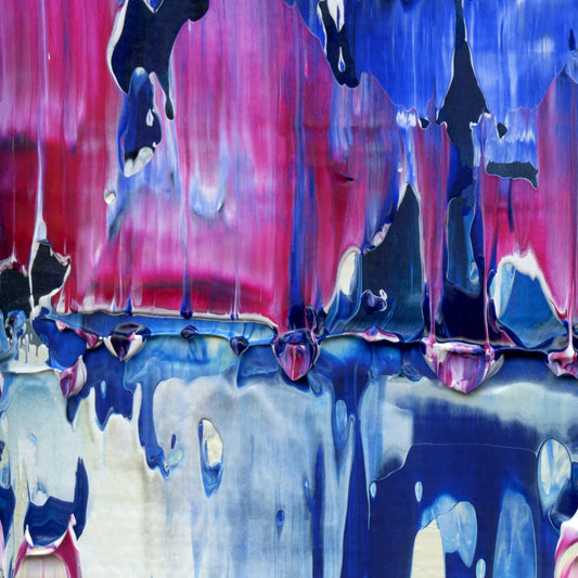 Bumbling in Foxholes C1 is an abstract oil-on-canvas artwork, a fractal of its parent painting Bumbling in Foxholes created by Anna Judd for the Scales Collection.