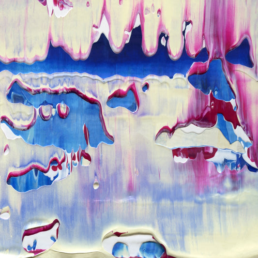 Bumbling in Foxholes E4 is an abstract oil-on-canvas artwork, a fractal of its parent painting Bumbling in Foxholes created by Anna Judd for the Scales Collection.
