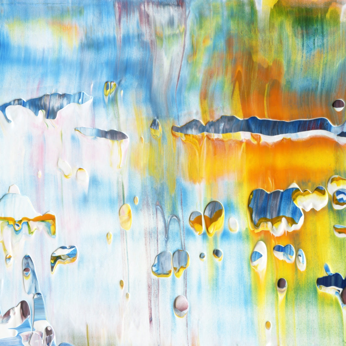 Candlelight Burnout A4 is an abstract oil-on-canvas artwork, a fractal of its parent painting Candlelight Burnout created by Anna Judd for the Scales Collection.