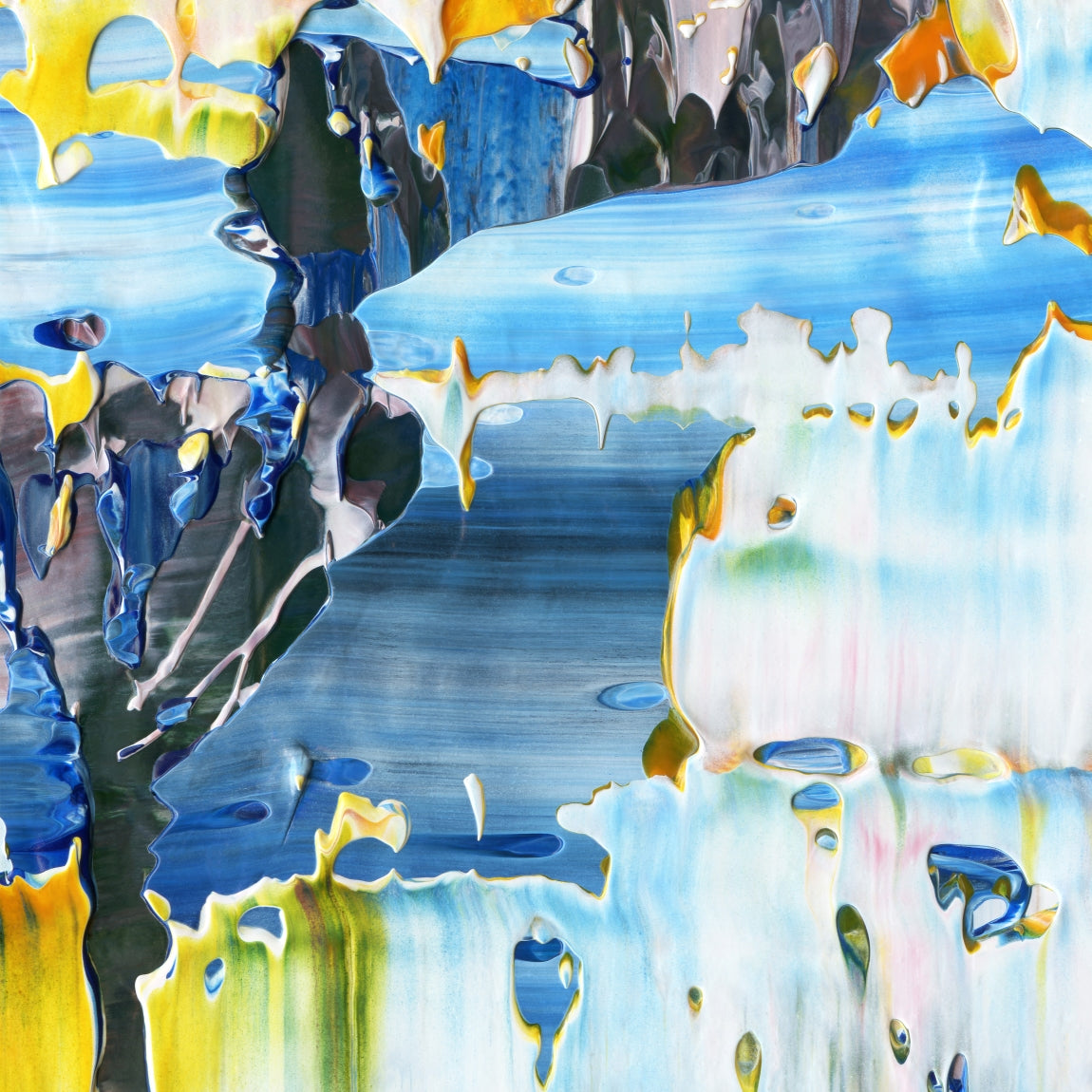 Candlelight Burnout B1 is an abstract oil-on-canvas artwork, a fractal of its parent painting Candlelight Burnout created by Anna Judd for the Scales Collection.