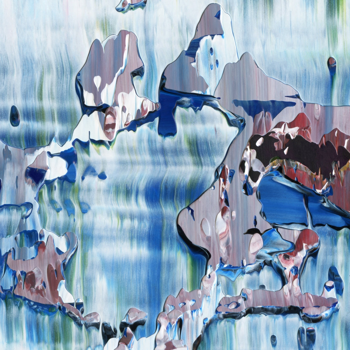 Candlelight Burnout C4 is an abstract oil-on-canvas artwork, a fractal of its parent painting Candlelight Burnout created by Anna Judd for the Scales Collection.