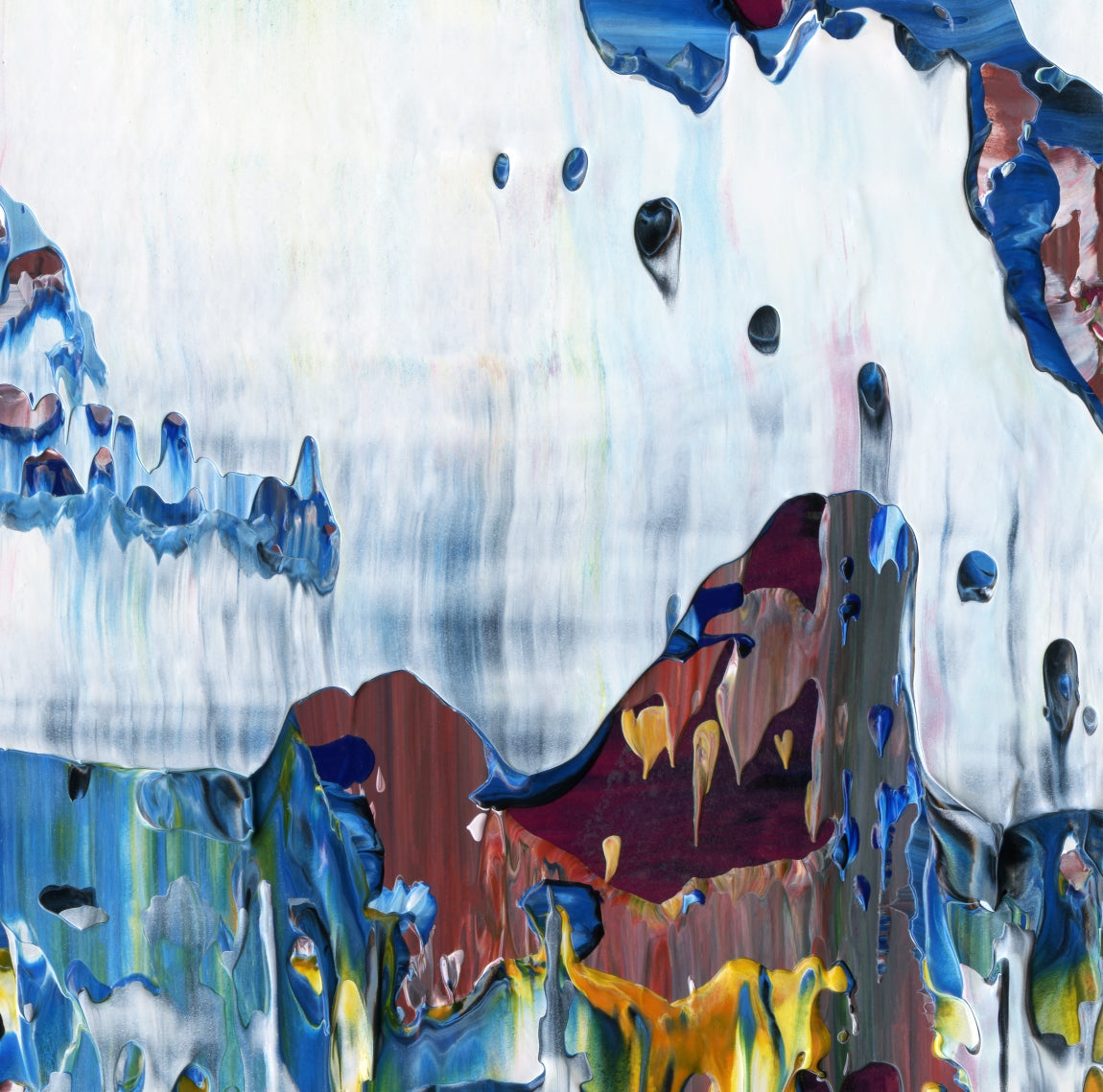 Candlelight Burnout E5 is an abstract oil-on-canvas artwork, a fractal of its parent painting Candlelight Burnout created by Anna Judd for the Scales Collection.