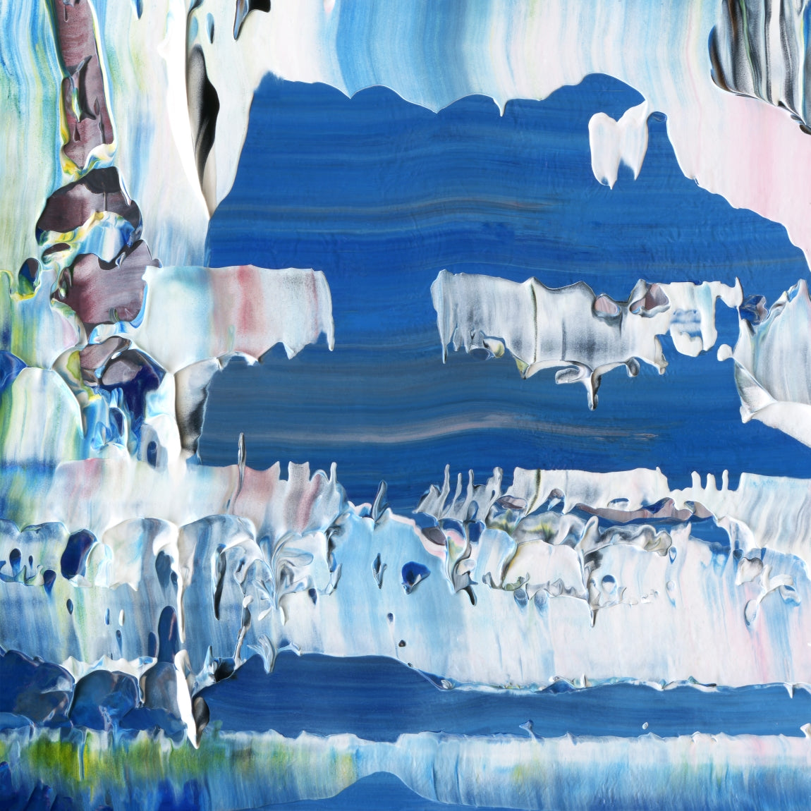 Candlelight Burnout F1 is an abstract oil-on-canvas artwork, a fractal of its parent painting Candlelight Burnout created by Anna Judd for the Scales Collection.