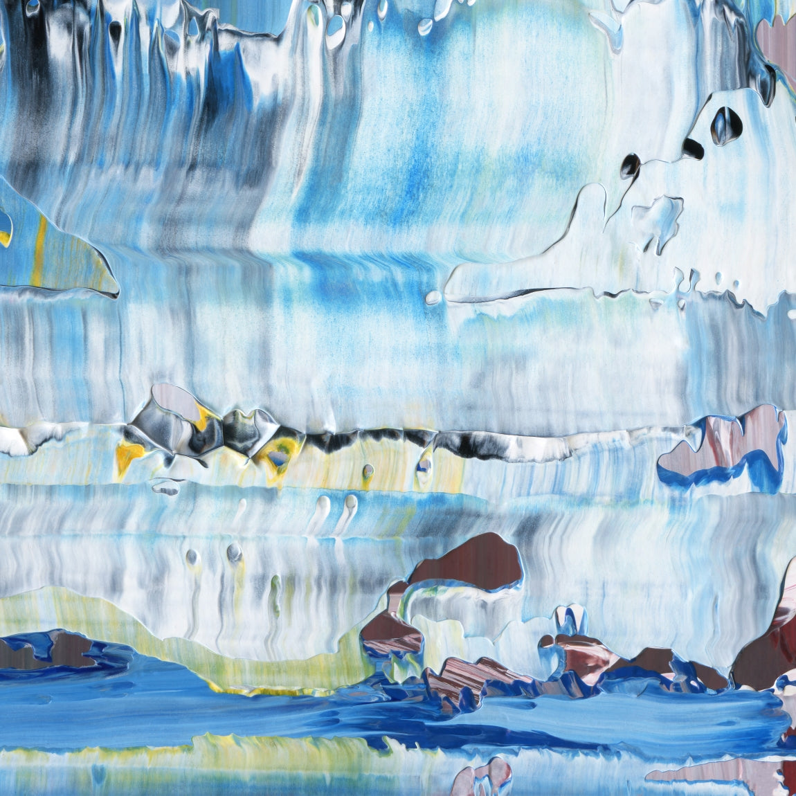 Candlelight Burnout F3 is an abstract oil-on-canvas artwork, a fractal of its parent painting Candlelight Burnout created by Anna Judd for the Scales Collection.