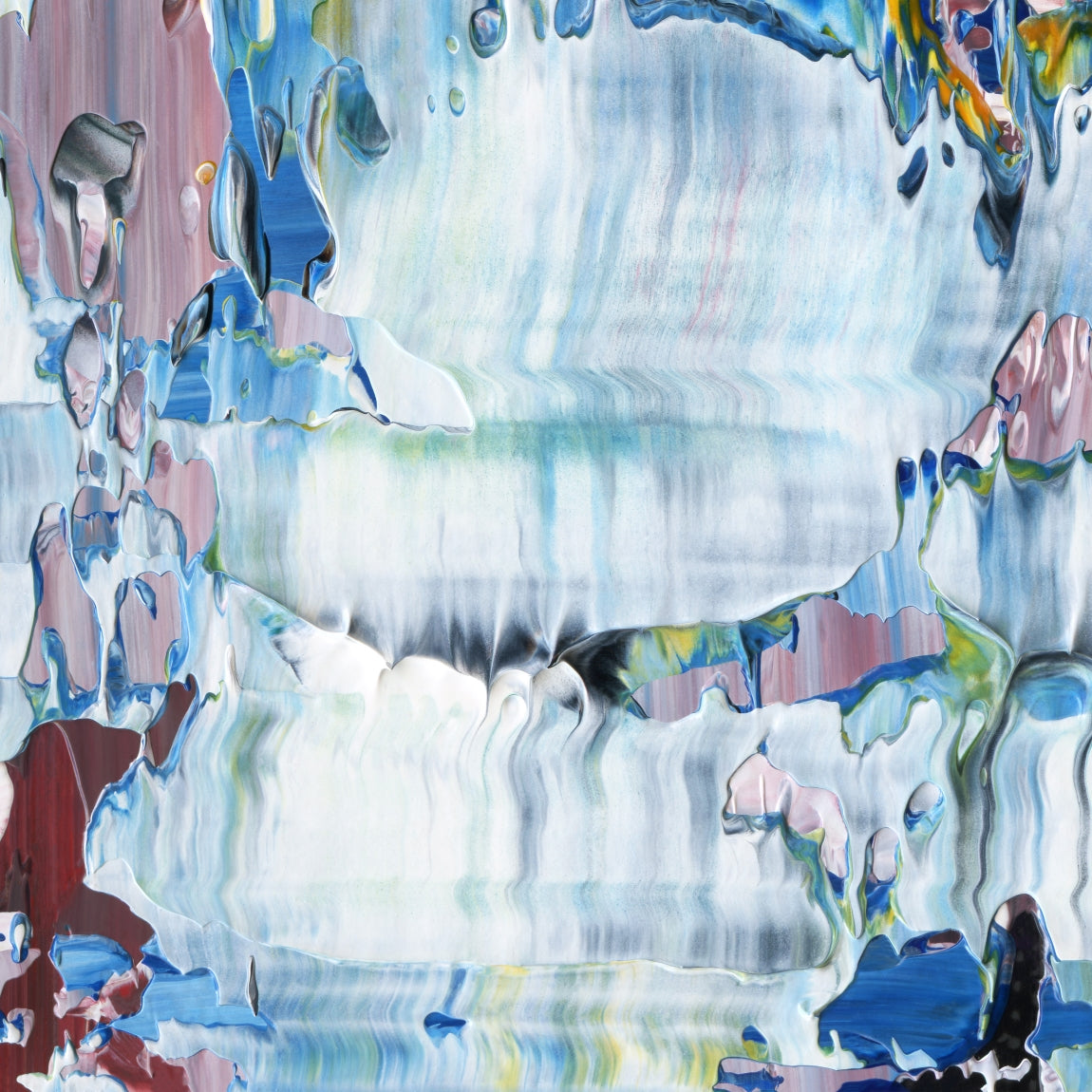 Candlelight Burnout F4 is an abstract oil-on-canvas artwork, a fractal of its parent painting Candlelight Burnout created by Anna Judd for the Scales Collection.