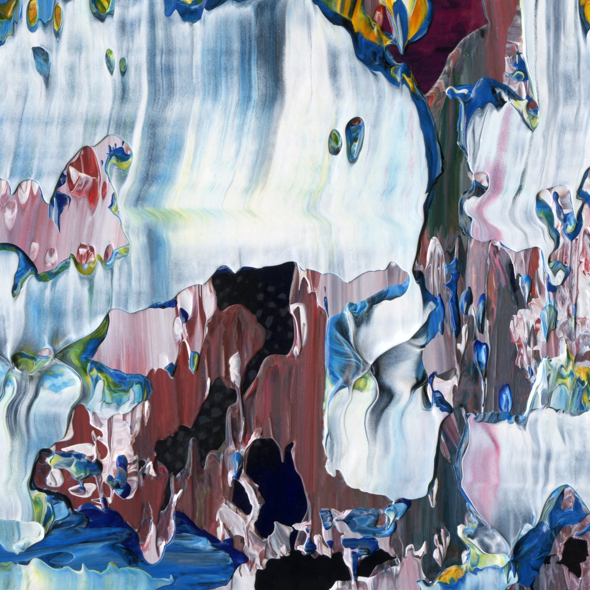 Candlelight Burnout F5 is an abstract oil-on-canvas artwork, a fractal of its parent painting Candlelight Burnout created by Anna Judd for the Scales Collection.