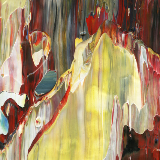 Capricious Calculation A1 is an abstract oil-on-canvas artwork, a fractal of its parent painting Capricious Calculation created by Anna Judd for the Scales Collection.
