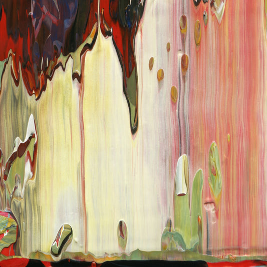 Capricious Calculation E3 is an abstract oil-on-canvas artwork, a fractal of its parent painting Capricious Calculation created by Anna Judd for the Scales Collection.