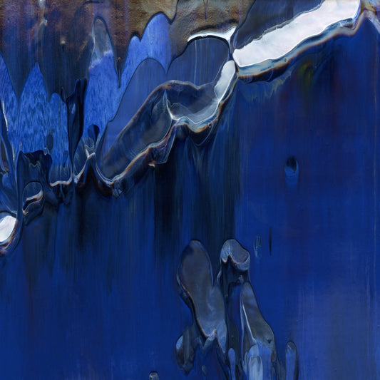 Celestial Arousal A3 is an abstract oil-on-canvas artwork, a fractal of its parent painting Celestial Arousal created by Anna Judd for the Scales Collection.