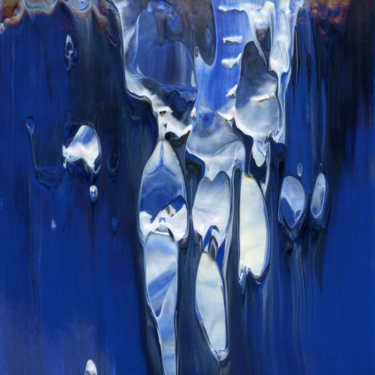 Celestial Arousal A4 is an abstract oil-on-canvas artwork, a fractal of its parent painting Celestial Arousal created by Anna Judd for the Scales Collection.