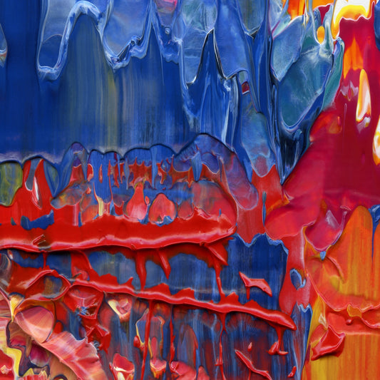 Celestial Arousal D2 is an abstract oil-on-canvas artwork, a fractal of its parent painting Celestial Arousal created by Anna Judd for the Scales Collection.