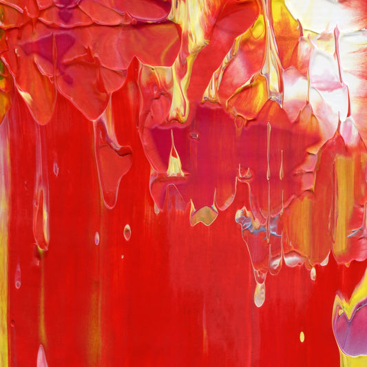 Celestial Arousal E1 is an abstract oil-on-canvas artwork, a fractal of its parent painting Celestial Arousal created by Anna Judd for the Scales Collection.