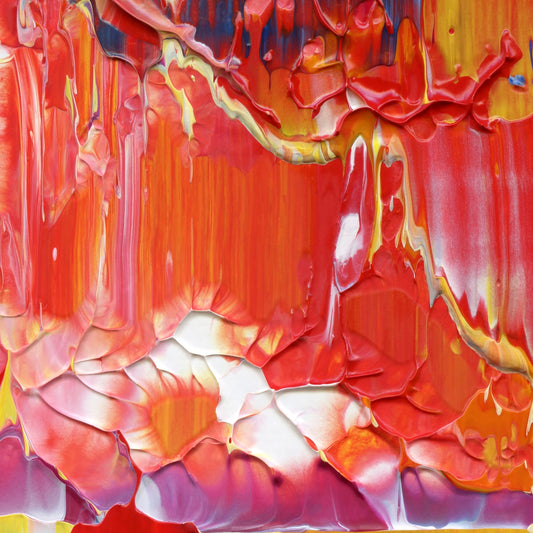 Celestial Arousal E2 is an abstract oil-on-canvas artwork, a fractal of its parent painting Celestial Arousal created by Anna Judd for the Scales Collection.