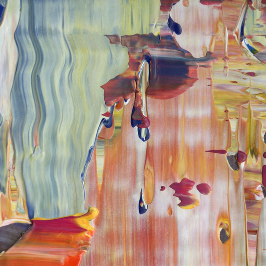 Chaste Adulteration A3 is an abstract oil-on-canvas artwork, a fractal of its parent painting Chaste Adulteration created by Anna Judd for the Scales Collection.