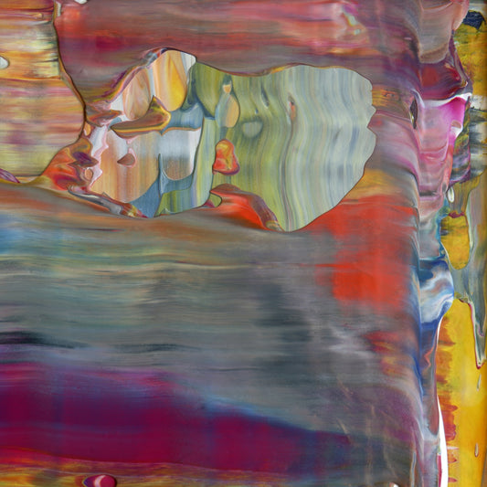 Chaste Adulteration A6 is an abstract oil-on-canvas artwork, a fractal of its parent painting Chaste Adulteration created by Anna Judd for the Scales Collection.