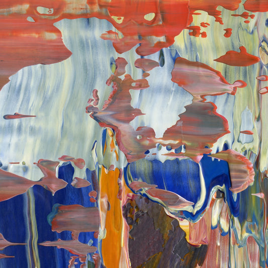 Chaste Adulteration B2 is an abstract oil-on-canvas artwork, a fractal of its parent painting Chaste Adulteration created by Anna Judd for the Scales Collection.
