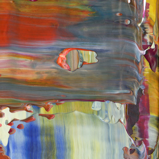 Chaste Adulteration B6 is an abstract oil-on-canvas artwork, a fractal of its parent painting Chaste Adulteration created by Anna Judd for the Scales Collection.