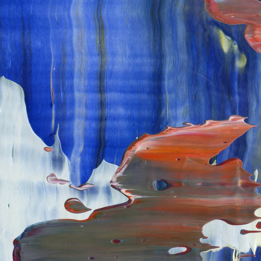 Chaste Adulteration C1 is an abstract oil-on-canvas artwork, a fractal of its parent painting Chaste Adulteration created by Anna Judd for the Scales Collection.