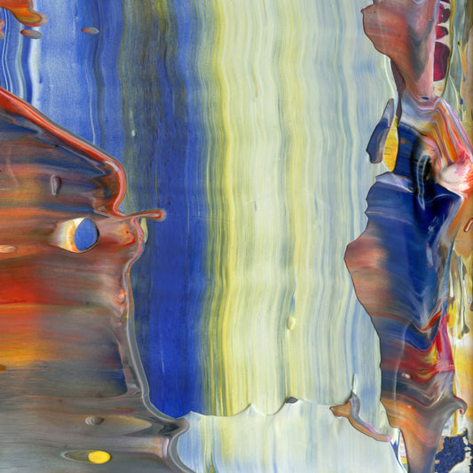 Chaste Adulteration C6 is an abstract oil-on-canvas artwork, a fractal of its parent painting Chaste Adulteration created by Anna Judd for the Scales Collection.