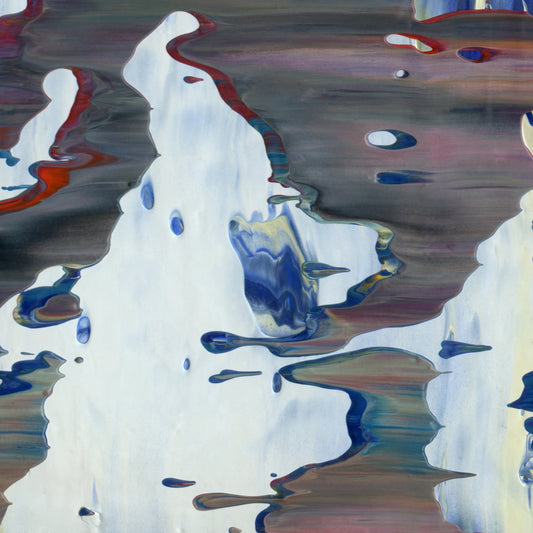 Chaste Adulteration D1 is an abstract oil-on-canvas artwork, a fractal of its parent painting Chaste Adulteration created by Anna Judd for the Scales Collection.