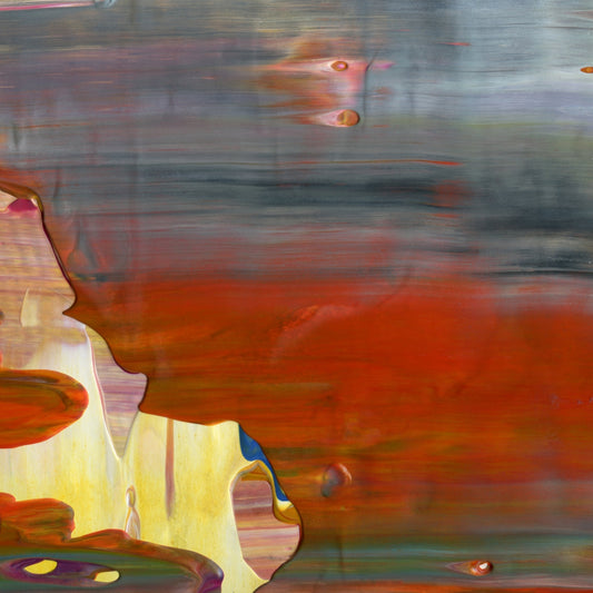Chaste Adulteration D5 is an abstract oil-on-canvas artwork, a fractal of its parent painting Chaste Adulteration created by Anna Judd for the Scales Collection.