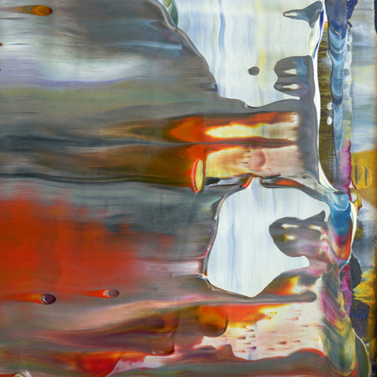 Chaste Adulteration D6 is an abstract oil-on-canvas artwork, a fractal of its parent painting Chaste Adulteration created by Anna Judd for the Scales Collection.