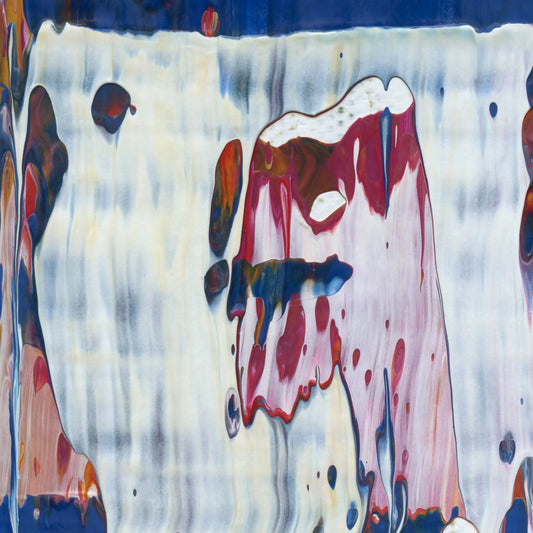 Chomsky's Broken Record C1 is an abstract oil-on-canvas artwork, a fractal of its parent painting Chomsky's Broken Record created by Anna Judd for the Scales Collection.